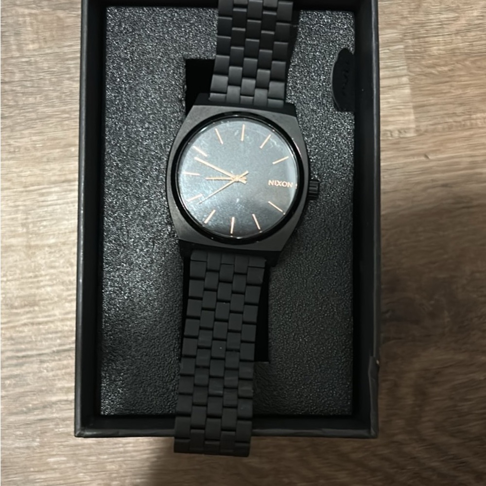 Nixon Black and Gold Men's Watch